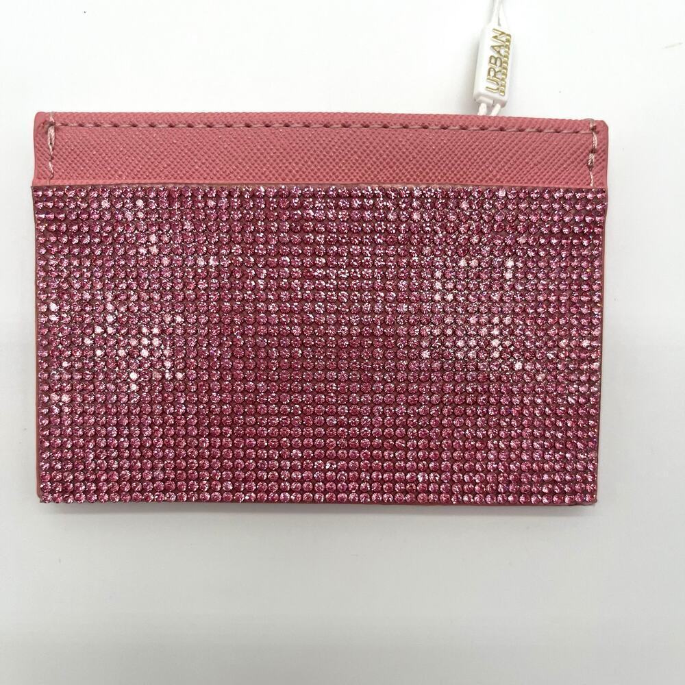 Urban Expressions Gigi Pink Rhinestone Card Holder Wallet, NWT - Picture 7 of 7